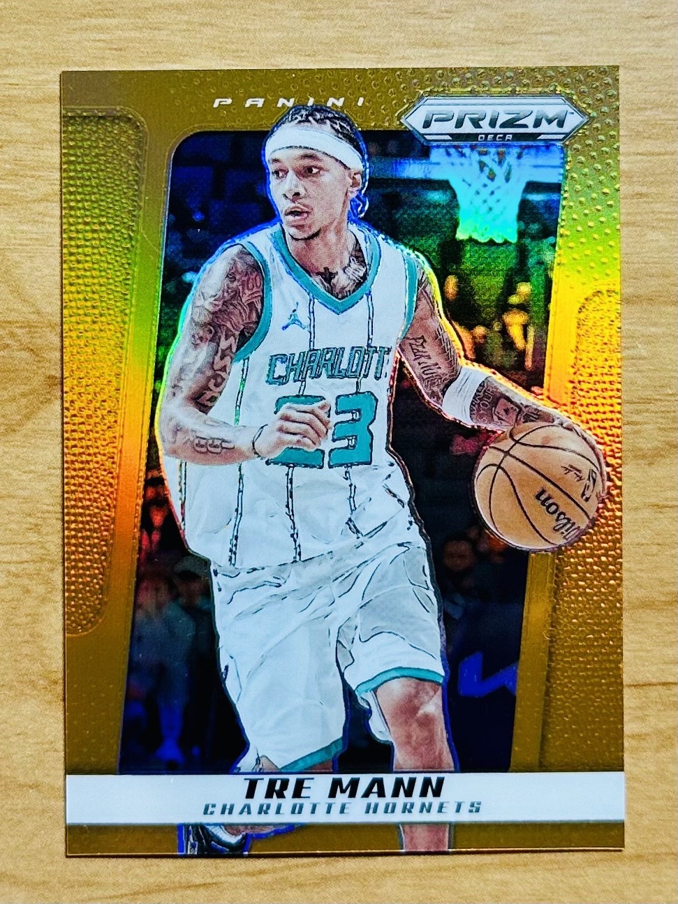 Tre Mann 2024-25 Prizm Deca #160 Orange Prizm 11/49