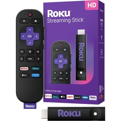 Roku  Streaming Stick  2025 - HD Roku Streaming Gerät für TV mit Sprachfernbedienung.
