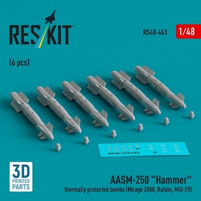 AASM-250 Hammer thermally protected bombs (6 pcs) (3D Printed) / 1:48