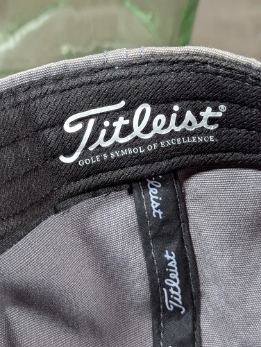 Titleist Pro V1 Footjoy Corded Snapback Cap Hat Gray Canvas Adjustable Logo Golf - Picture 13 of 13