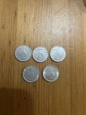 VERY NICE LOT 5 ITALY 5 LIRE COINS-1954(2)-1953-1972-1973