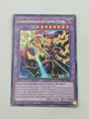Yu-Gi-Oh Einzelkarte Gladiatorungeheuer-Zähmer Editor NM