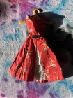 VINTAGE BARBIE GARDEN TEA PARTY DRESS #1606 VERY GOOD CONDITION 1964 #B2 NO DOLL