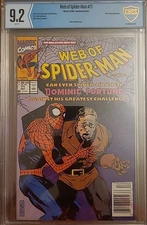 Web of Spider-Man # 71 (Dec. 1990, Marvel) Mark Jewelers Insert; CBCS NM- (9.2)