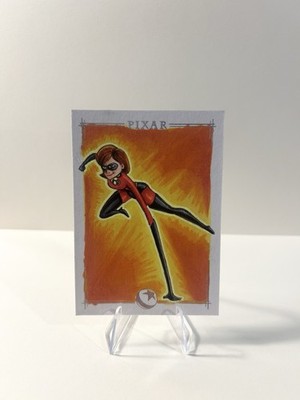 Topps Disney Neon 2026 - Elastigirl/Helen Parr Sketch 1/1 Pixar - Halsey Camera