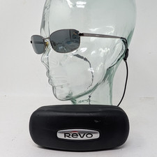 Vintage Revo P h2o 3040 080/K3 Sunglasses Polarized Gun Metal 55-18-Gray Italy
