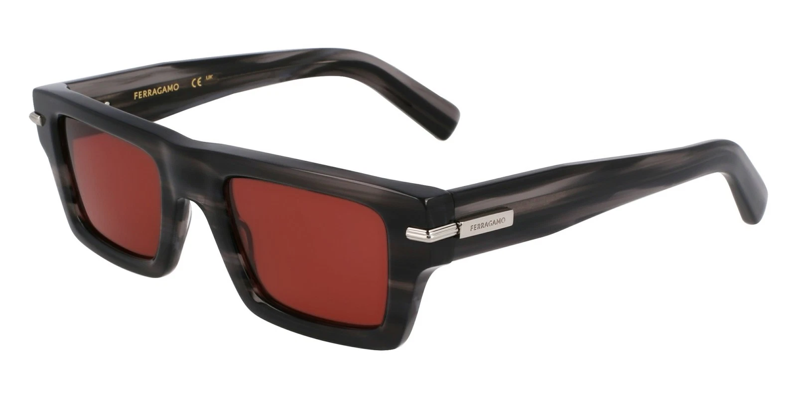 Ferragamo — Ferragamo SF2034S Striped Grey 50/22/145 Men's Sunglasses
