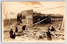 [44J14] Postcard RPPC, Damage from Tornado in Tacony PA on Mar 27th 1911