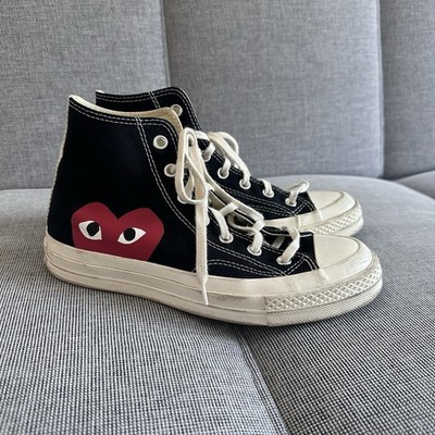 Converse Chuck Taylor x Comme des Garcons Play Sneakers Size 8 Women, 6 Men