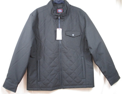 -NWT UNTUCKit Gardner Black Beauty Quilted City Jacket Zip Up Jacket Men's Sz XL