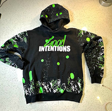FWRD Spoil Intentions Men's Pullover Fleece Hoodie Pockets Black Green S