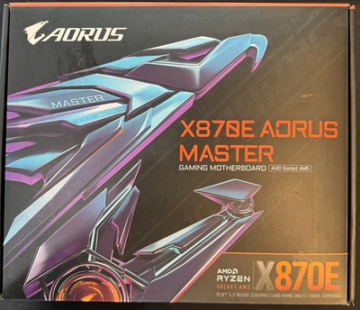 [READ] Gigabyte X870E AORUS Master Gaming Motherboard AMD Ryzen AM5 DDR5 ATX