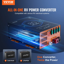 VEVOR RV Converter, 80 Amp, 110V AC to 12V DC RV Power Converter Battery Charger