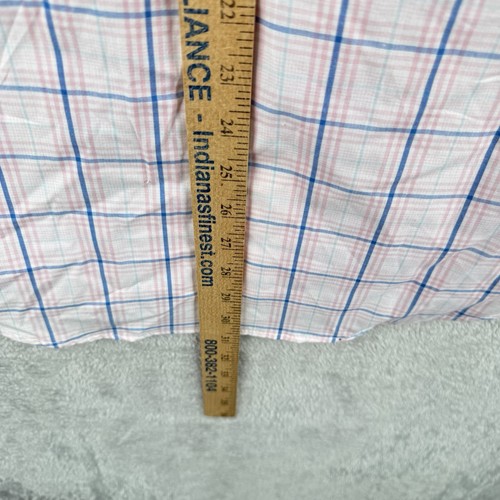 IZOD Button Up Dress Shirt Mens M Pink Plaid Career Preppy Pocket Workwear NWT - Picture 7 of 9
