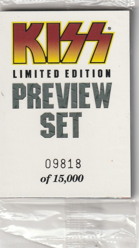 KISS Limited Edition Preview Set (9) #09818/15,000 - Sealed