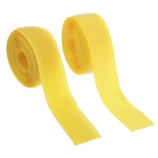 Sew on Hook and Loop Tape, 3/4 Inch Nylon Fastener Strips 1 Yards (Yellow)
