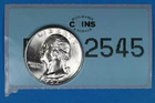 1962 BU 25C WASHINGTON SILVER QUARTER DOLLAR RAW-2545