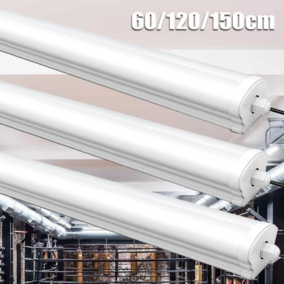LED Röhren Feuchtraumleuchte 60/120/150 cm Deckenleuchte Werkstatt Garage Lampe
