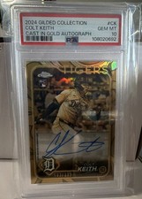 2024 Topps Gilded Collection - Cast in Gold Autographs Colt Keith #GOLD-CK /199