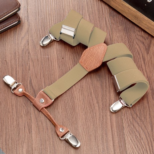 Buyless Fashion 2 Pack Adjustable Suspender Kids 26" Strap Leather Y Shape Back - Picture 19 of 91