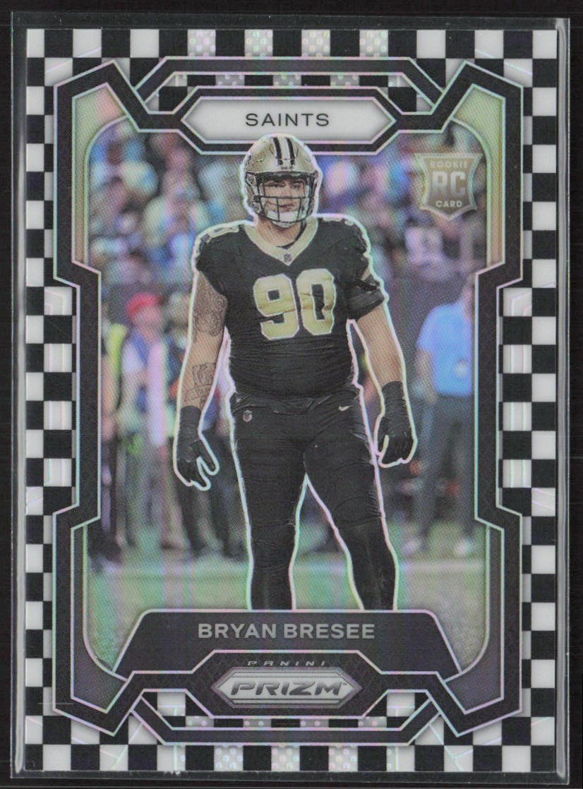 2023 Panini Prizm #372 Bryan Bresee Black and White Checker