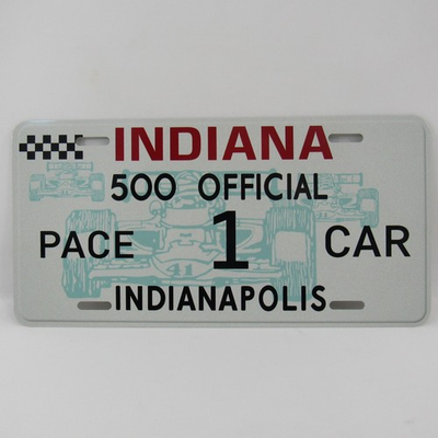#ad Novelty Replica Indianapolis 500 Pace 1 Car License Plate $29.99