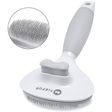 Cat Hair Brush,Cat Brush for Shedding,Soft Silicone Medium Pack of 1 , White
