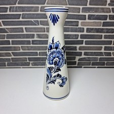 Delfter Krone Trompetenvase Handgemacht Delfts Blauw Niederlande Vintage