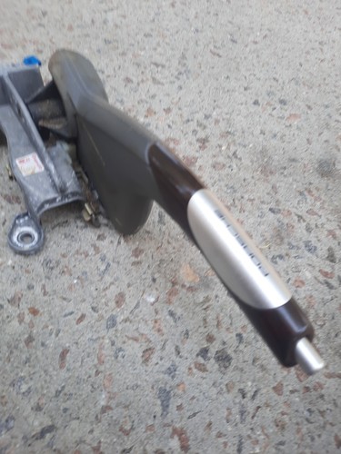 Manija de freno de emergencia Porsche 911 996 OEM madera, aluminio, cuero, sin grietas - Imagen 2 de 3