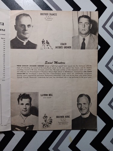 1948 Southern California CIF Championship St. Anthony Santa Barbara Program - Picture 9 of 10