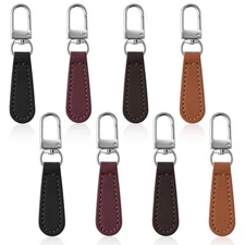  Zipper Pull Replacement Leather Leather Handle Zipper Pulls (Mixed Colors)