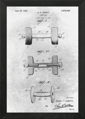 No198 Hantel gerahmtes Wandbild Poster Leinwanddruck Bild