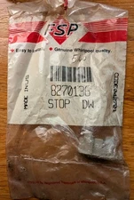 Genuine KitchenAid, Whirlpool Grey Dishrack Track Stop WP8270136, 8270136