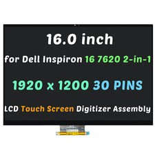 16 for Dell Inspiron 16 7620 2-in-1 Non-OLED 1920x1200 LCD Touch Screen Assembly