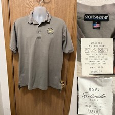 VTG Sportsmaster Polo West Point Bicentennial 1802-2002 OD Green XL USA Made