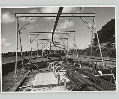 Construction New MONORAIL System 1959 Press Photo Industrialization Architecture
