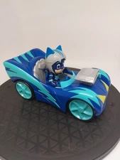 PJ MASKS CATBOY SILVER RACE HELMET & RACECAR FROG BOX JUST PLAY