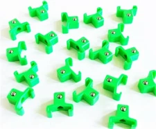40 GOLIATH INDUSTRIAL ABS 1/2" GREEN REPLACEMENT SOCKET RACK RAIL CLIPS SC12G