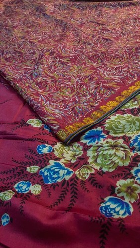 100% Pure Silk Sari Vintage Recycled Saree Silk Printed Fabric Material PSS16623 - 第 1/9 張圖片