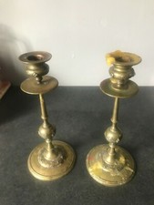 Paire de Bougeoir Bronze Ancien XVIIIeme Restauration Empire XIXeme a nettoyer 