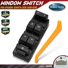 Front Driver Left Power Window Switch for Hyundai Sonata 2015-2019 93570C1010