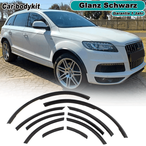 PARACERCHI NERO LUCIDO PROTEZIONE CERCHI TORCE CARENA PER AUDI Q7 RSQ7 SLINE - Foto 1 di 14