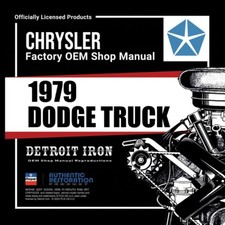 1979 Dodge Truck Ramcharger Trail Duster Shop Manual Parts Book Kit