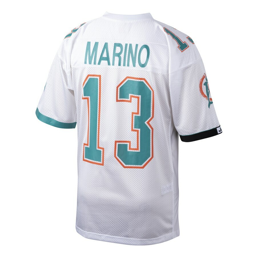 アメリカンフットボール Mitchell &amp; Ness - NFLJersey Miami Dolphins 1990 Dan Marino Men's Mitchell & Ness Dan Marino Aqua Miami Dolphins 1990