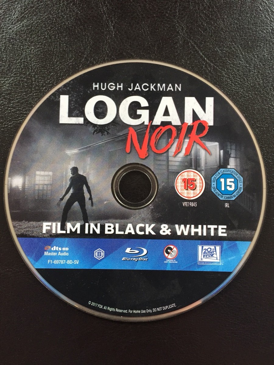 LOGAN Noir Version Blu-Ray (DISC ONLY) Black White Film