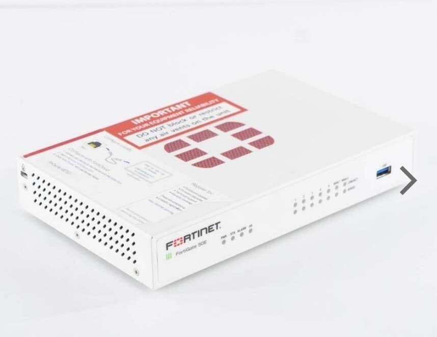 Fortinet Fortigate-50E FG-50E Network Security Firewall AC Fortinet Fortigate-50E FG-50E Network Security Firewall AC