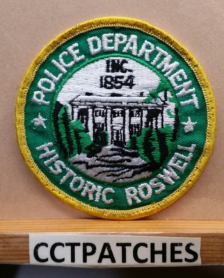 HISTORIC ROSEWELL, GEORGIA POLICE SHOULDER PATCH GA | eBay