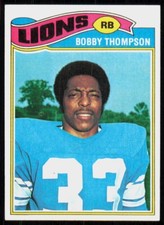 1977 Topps Bobby Thompson Rookie Detroit Lions #486