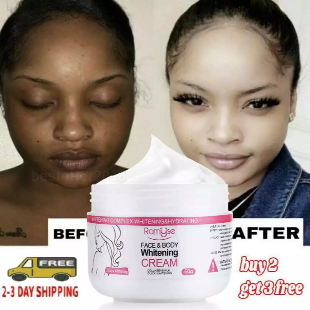 Permanent Dark Skin Bleaching Cream Face andamp; Body Whitening Lightening Brightening eBay picture