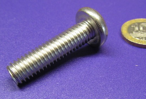18-8 Stainless Torx Button Head Machine Screw 3/8"-16 x 1 1/2" Length, 5 pcs - Picture 4 of 9